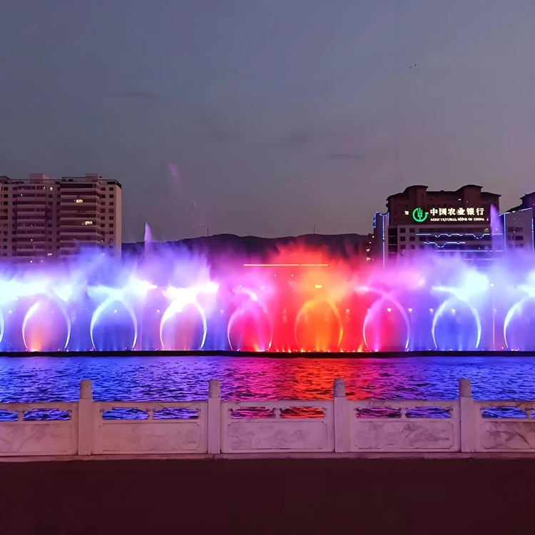 Floating Pond Fountain With Led Lights
