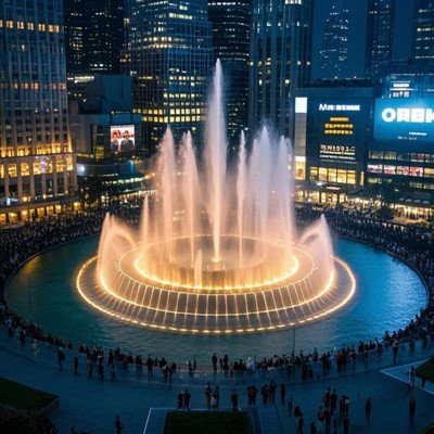 Commercial Plaza Fountain